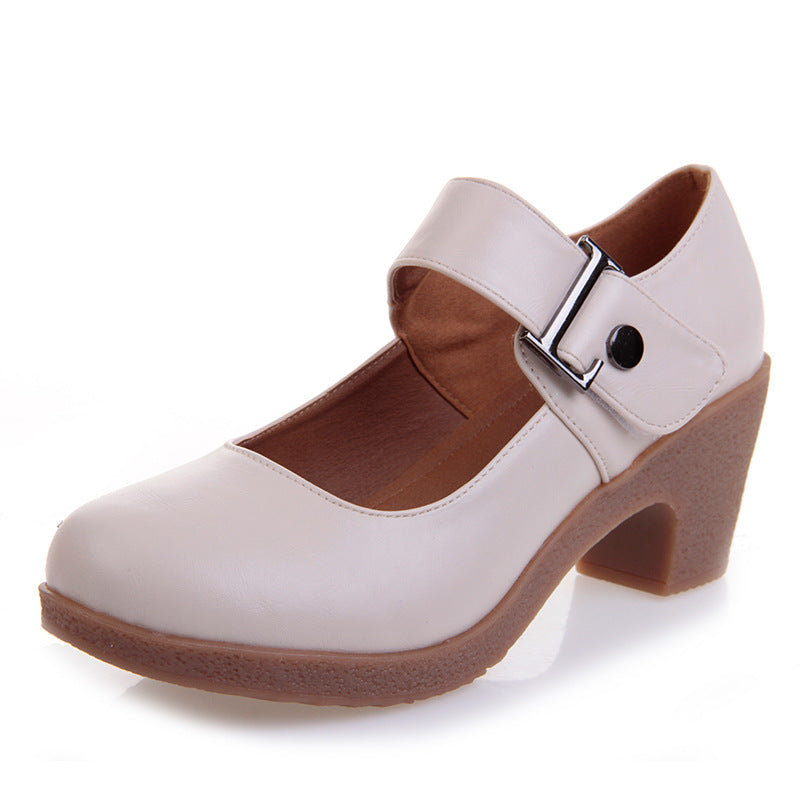 tacones bajos de mujer