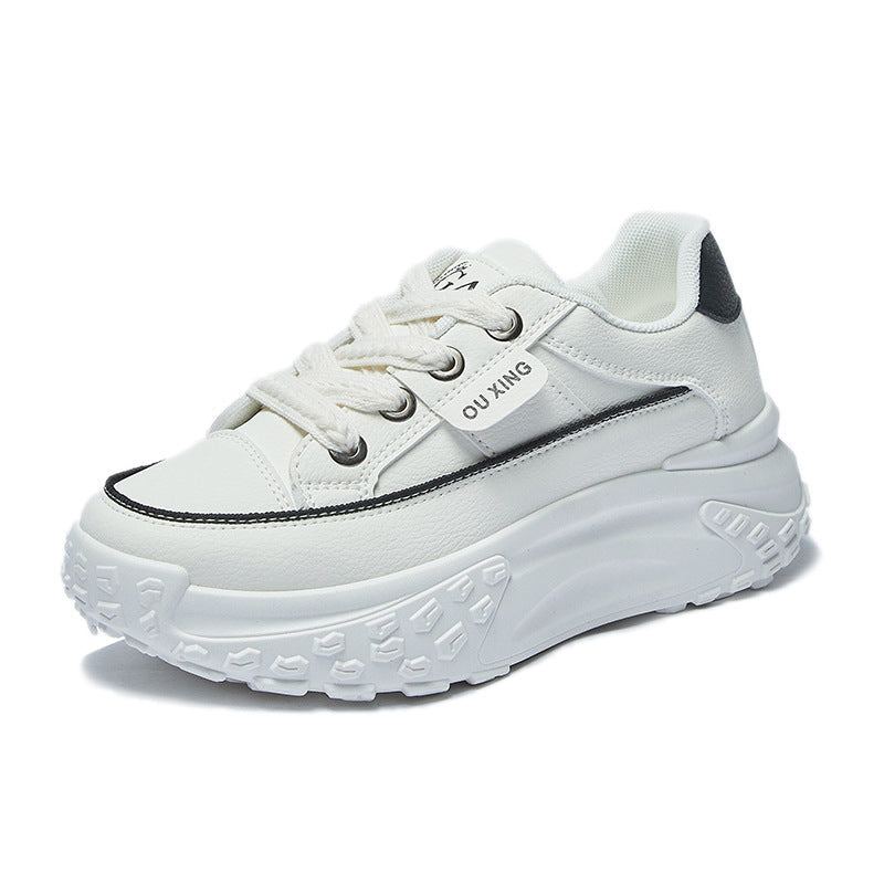 Zapatillas deportivas casuales de suela gruesa con aumento de altura