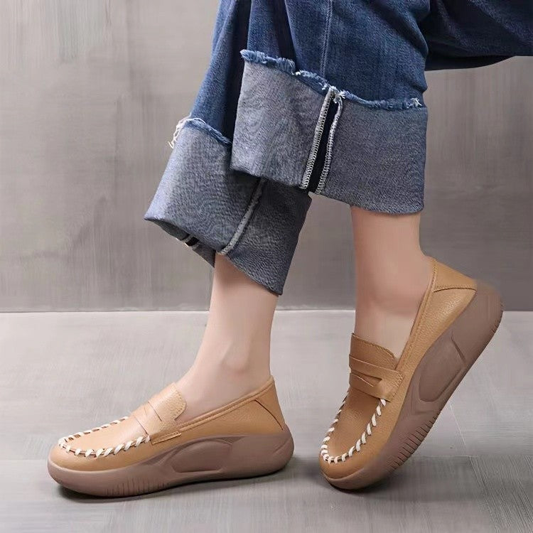 Mocasines de Piel Cómodos para Mujer