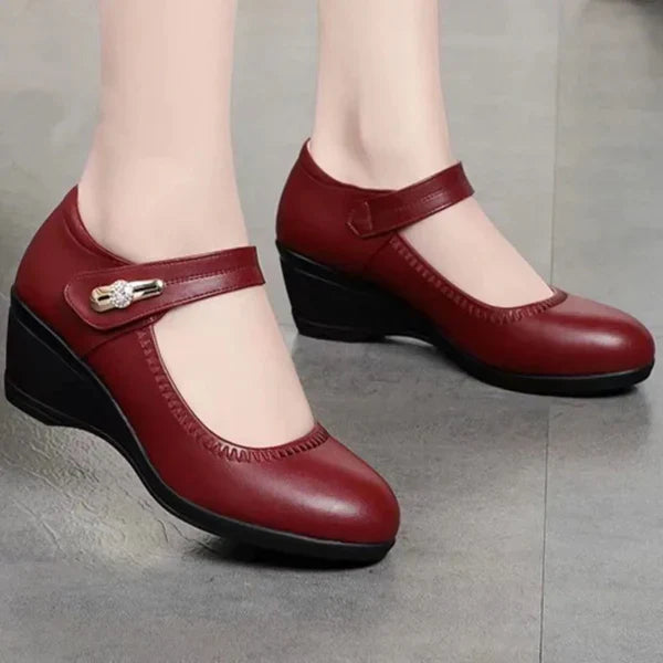 Zapatos de cuero de suela suave de cuero genuino de alta calidad.