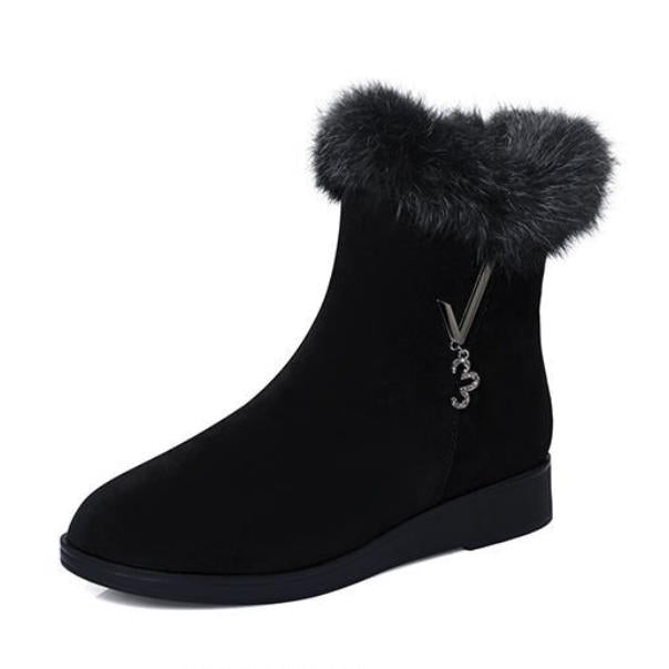 Botines de felpa con estilo