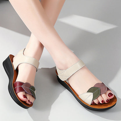 Sandalias de mujer con bloques de color
