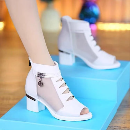 Nuevas sandalias de malla (tacones altos)