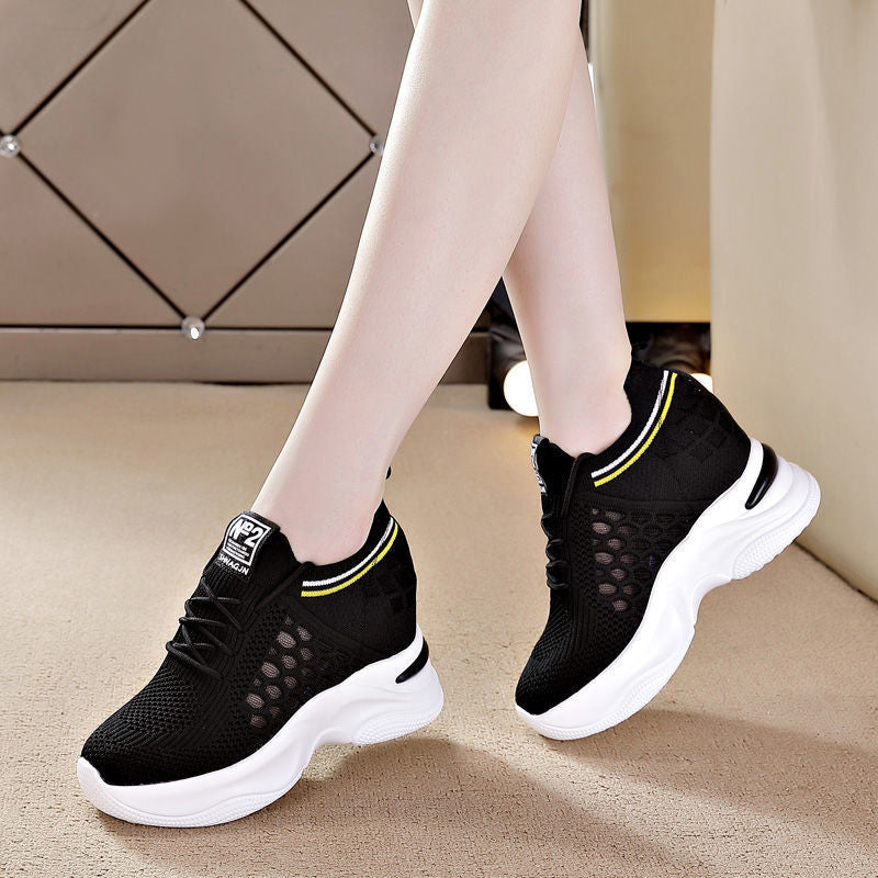 Zapatos deportivos casuales con aumento de altura