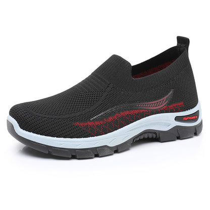 2025 nuevos zapatos de malla para personas de mediana edad y mayores