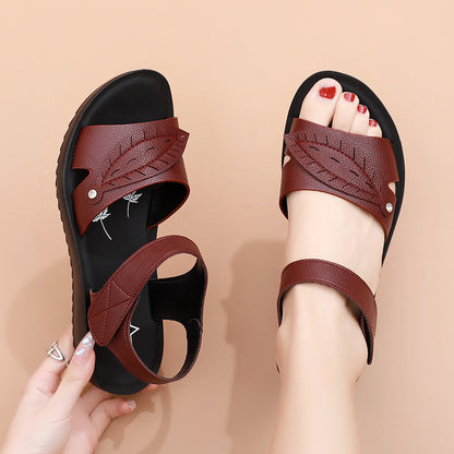 Sandalias planas de abuelita