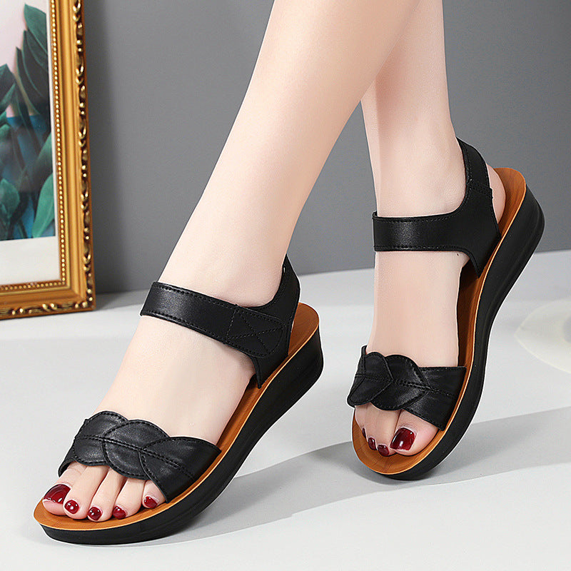 Sandalias de mujer con bloques de color