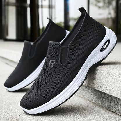Zapatillas de malla voladoras de verano sin cordones