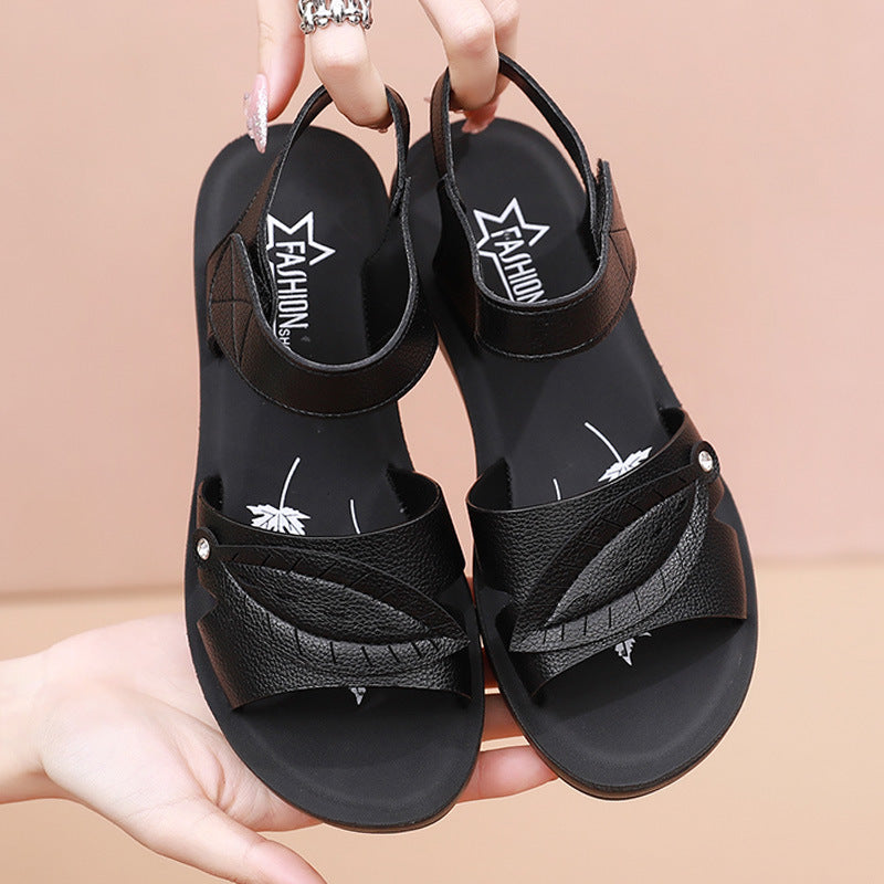 Sandalias planas de abuelita