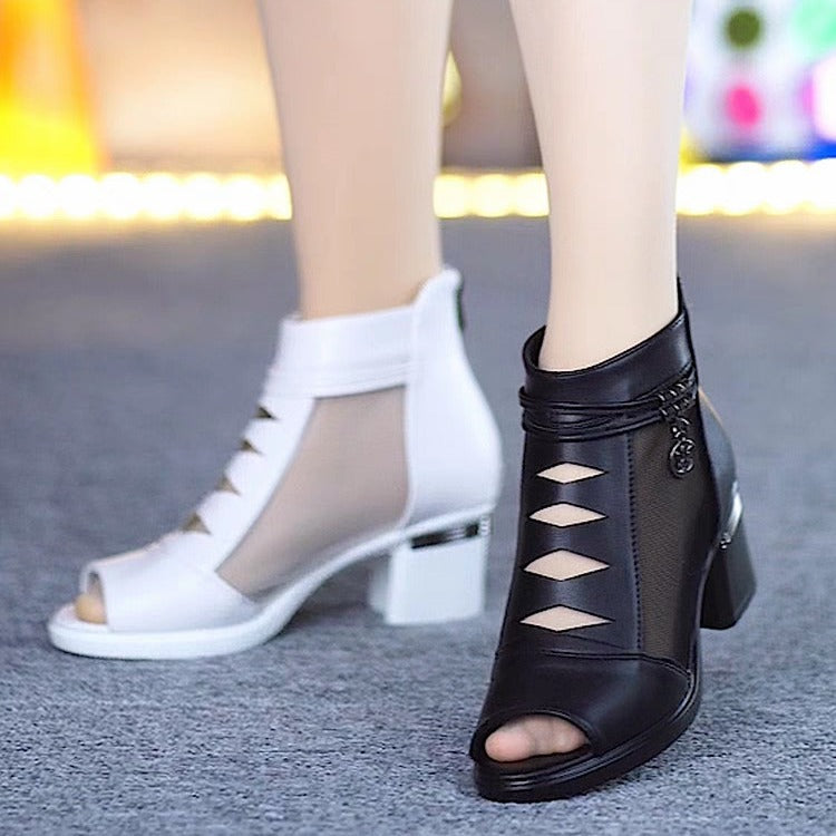 Nuevas sandalias de malla (tacones altos)