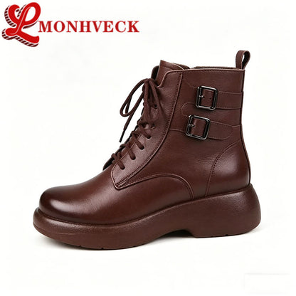 Botas martin de piel suave para mujer
