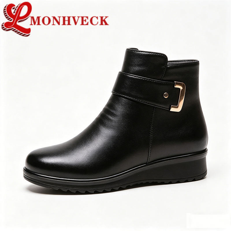 Botas cortas de lana de moda