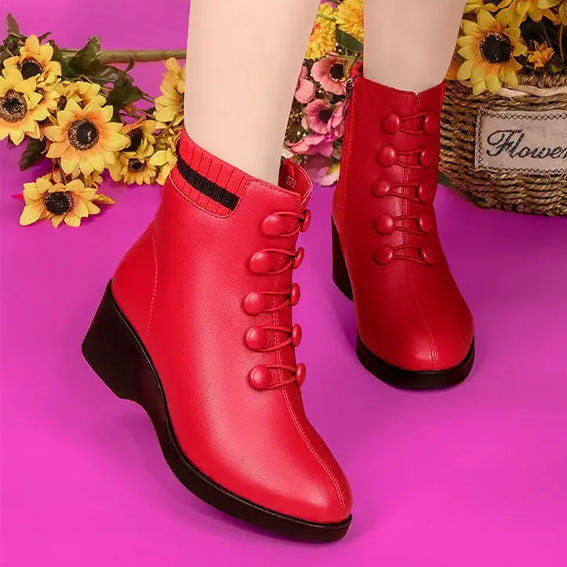 botas de lana con suela suave