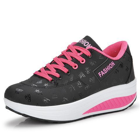 Zapatos de plataforma de piel (todas las tallas)