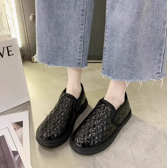 Zapatos de algodón de piel femenina (delgados, reticulados)