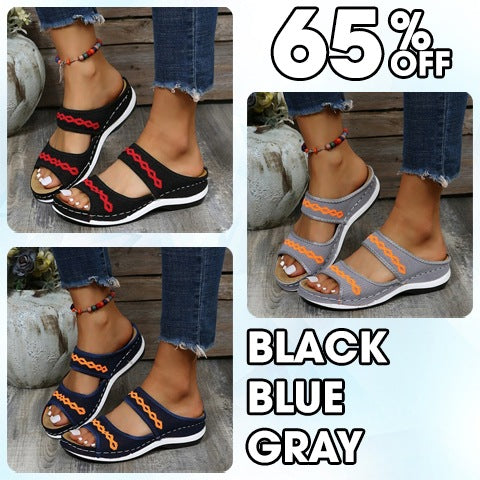 🔥50 % DE DESCUENTO🔥 Sandalias ortopédicas de cuero con soporte para el arco