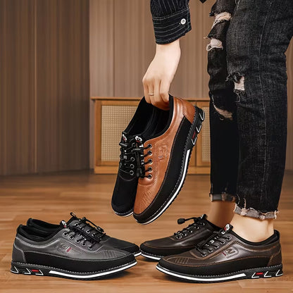 Zapatos hombre casuales outdoor, cosidos a mano