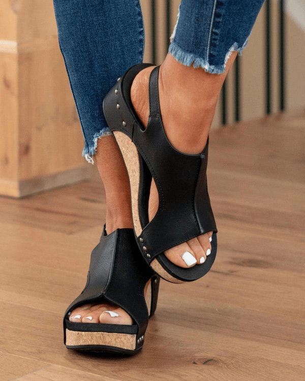 🔥Modelos más vendidos en 2024🔥Sandalias ortopédicas con altura de cuero para mujer