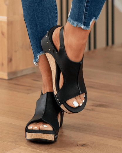 🔥Modelos más vendidos en 2024🔥Sandalias ortopédicas con altura de cuero para mujer