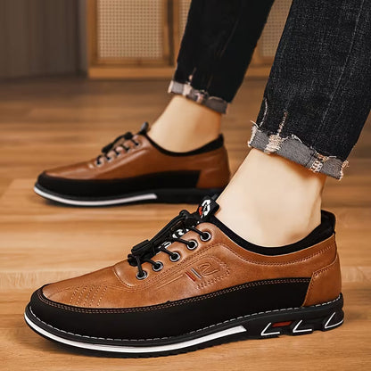 Zapatos hombre casuales outdoor, cosidos a mano