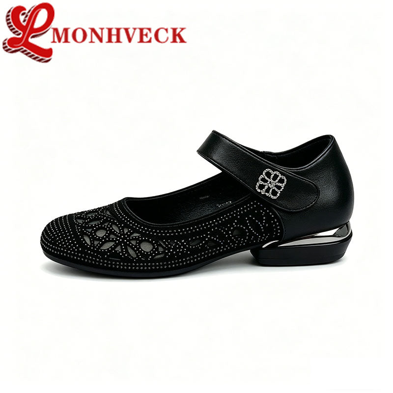 Zapatos de mujer huecos y transpirables