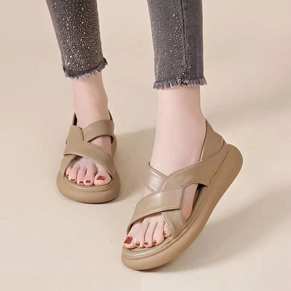 Sandalias de piel con suela suave（副本）