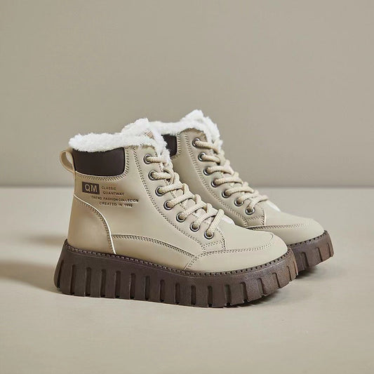 Botas de cuero para mujeres (qm)