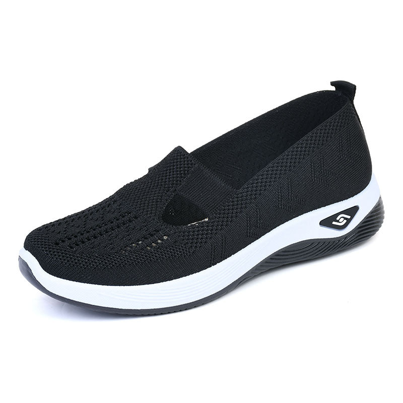 Zapatos ortopédicos trenzados suela blanda transpirable