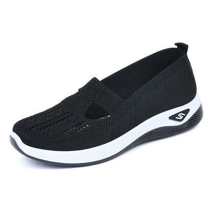 Zapatos ortopédicos trenzados suela blanda transpirable