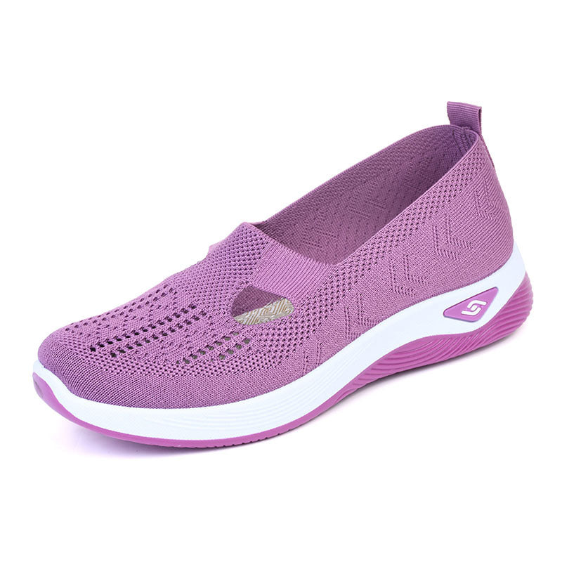 Zapatos ortopédicos trenzados suela blanda transpirable