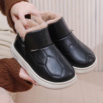 Zapatos de algodón de piel femenina (cáscara de tortuga)