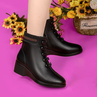 botas de lana con suela suave