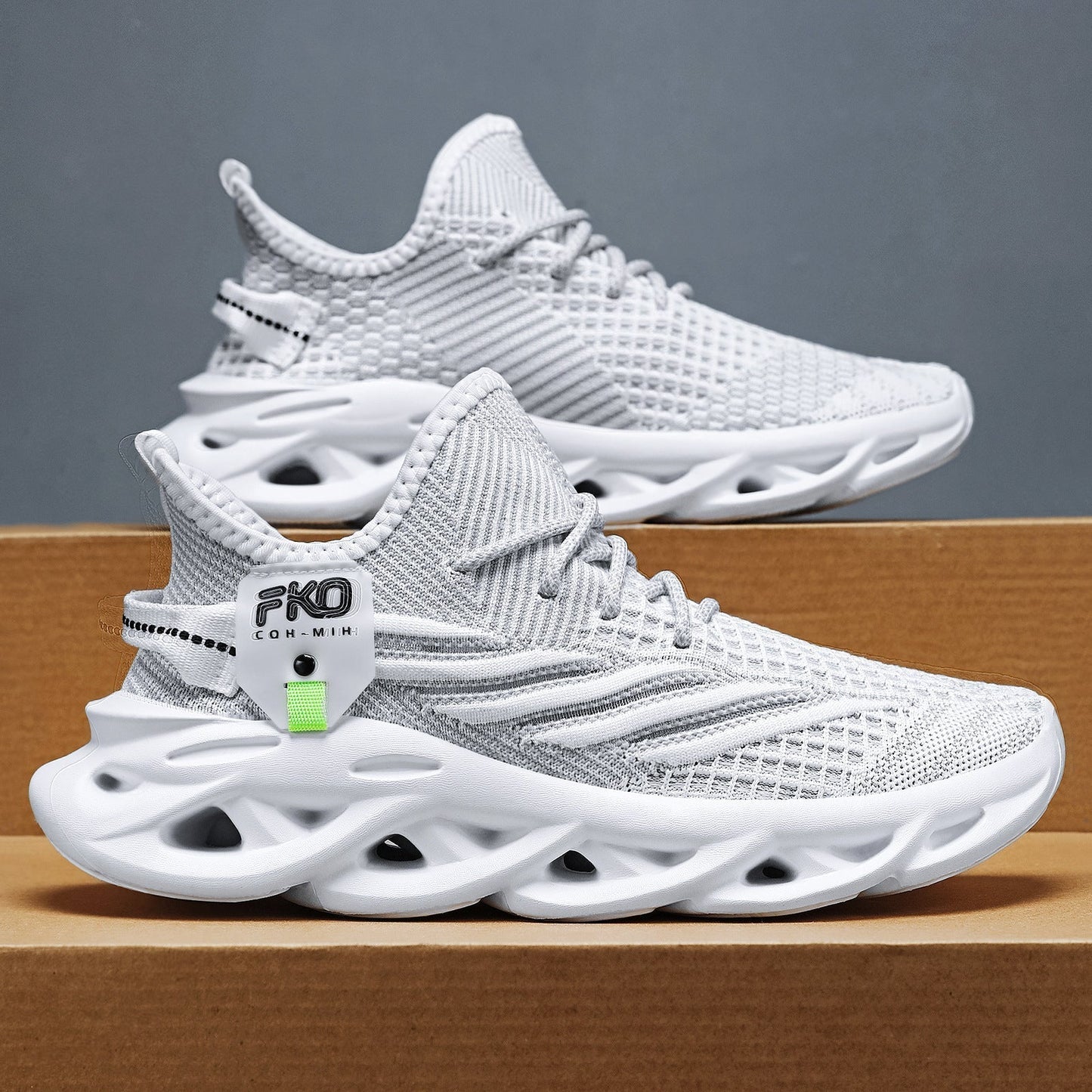 Tenis hombre flyknit, suela ligera antideslizante