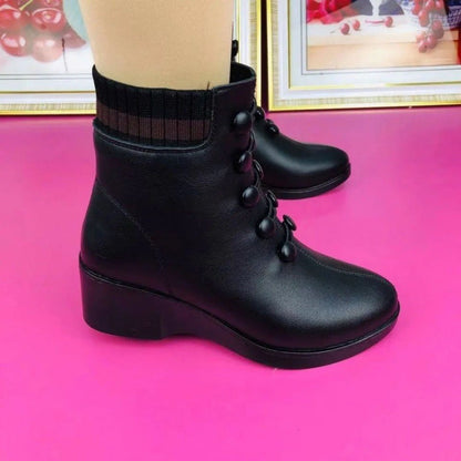 botas de lana con suela suave