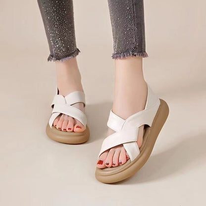 Sandalias de piel con suela suave（副本）