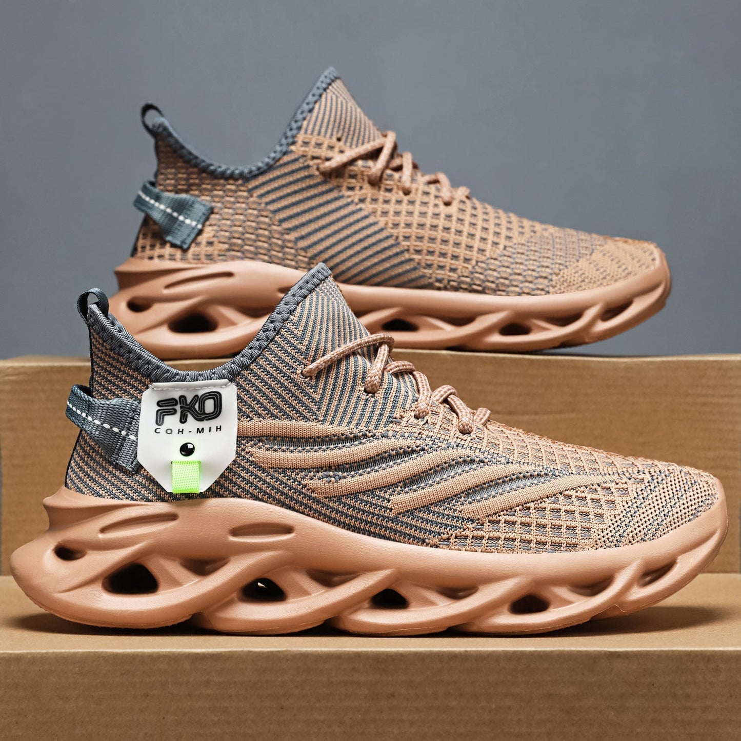 Tenis hombre flyknit, suela ligera antideslizante