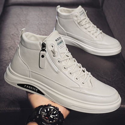 Nuevos zapatos transpirables de caña alta para hombre