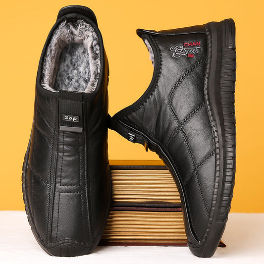 zapatos de piel de terciopelo de otoño
