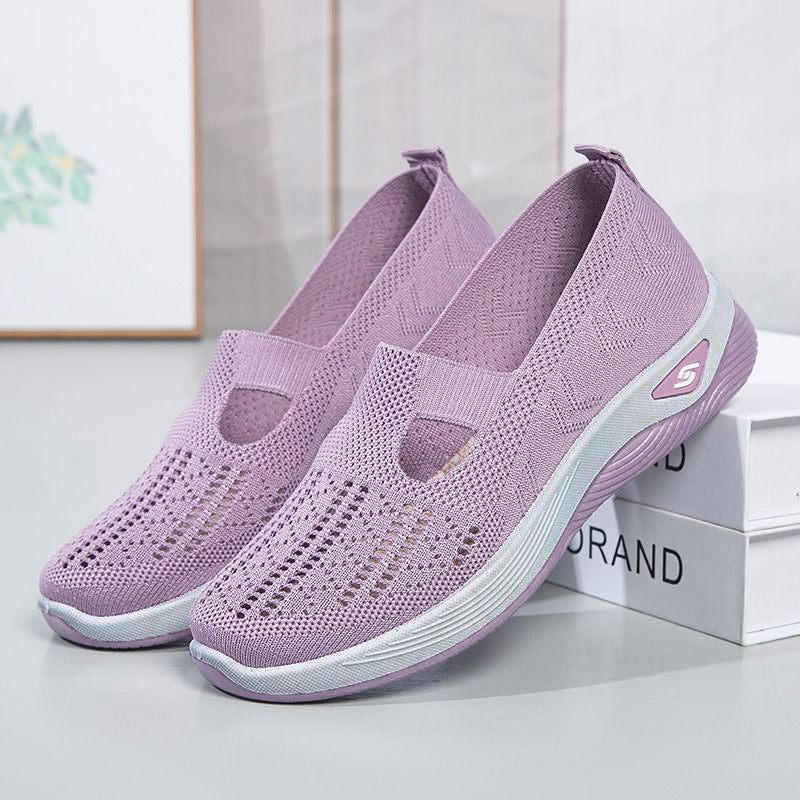 Zapatos ortopédicos trenzados suela blanda transpirable