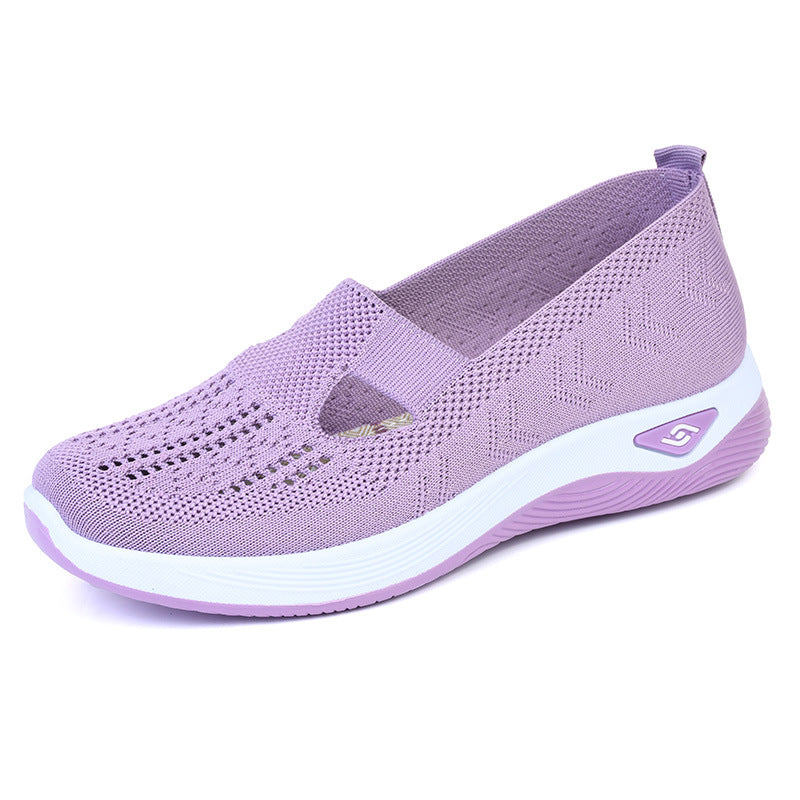 Zapatos ortopédicos trenzados suela blanda transpirable