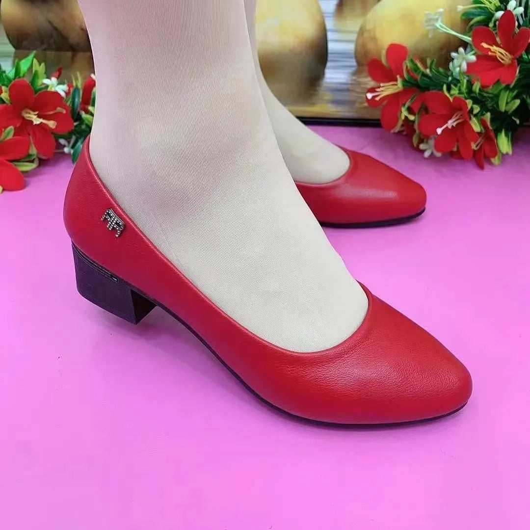 Zapatos de tacón bajo y corte bajo