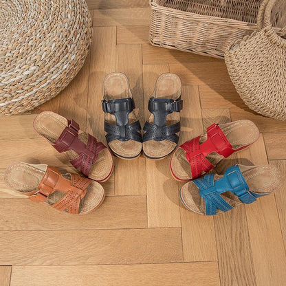 Sandalias cómodas con puntera abierta