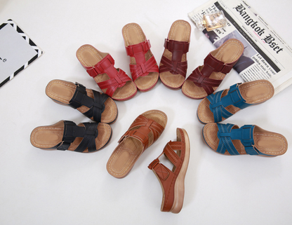 Sandalias cómodas con puntera abierta