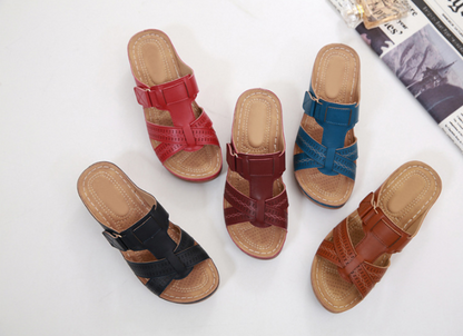 Sandalias cómodas con puntera abierta