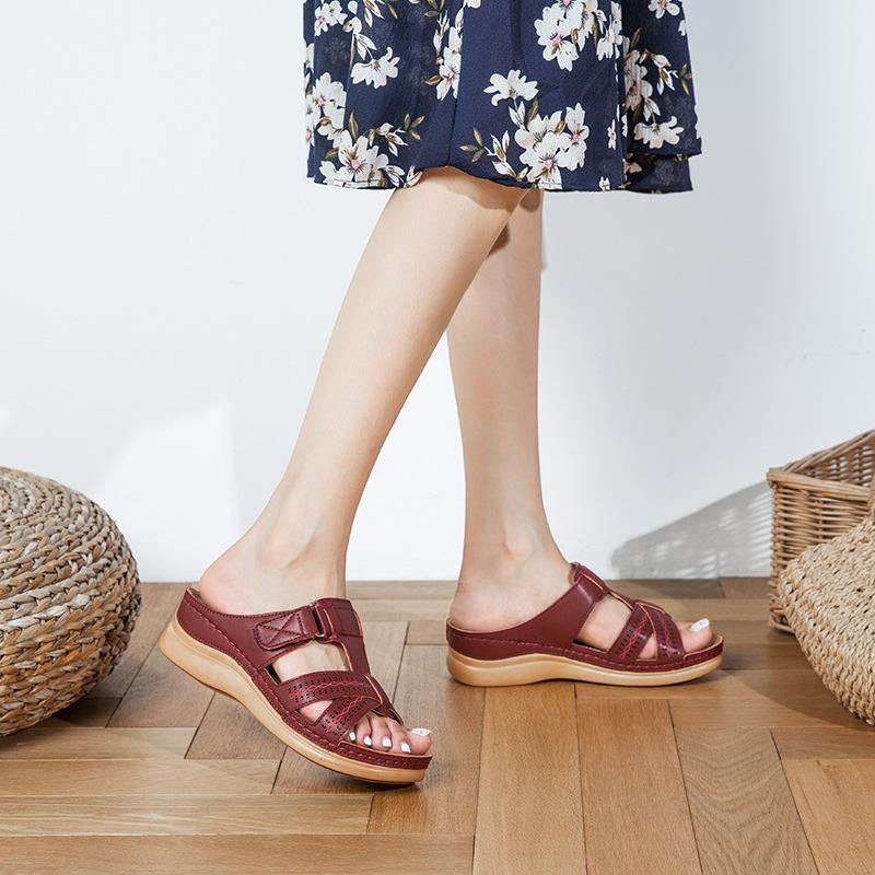Sandalias cómodas con puntera abierta